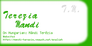 terezia mandi business card